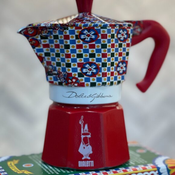-SOLD-❌  Bialetti × Dolce & Gabbana Moka Express — “Carretto Siciliano” 3-Cup - Picture 4 of 12